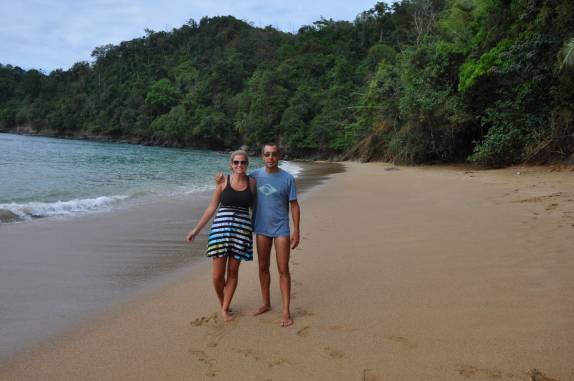 Praia de Englishman'´s Bay, na costa norte de Tobago